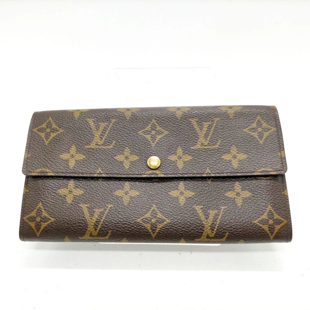 Louis Vuitton LV Long Wallet Brown Monogram 227-042725